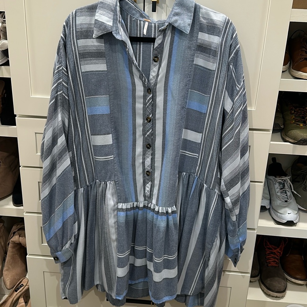 Free People flannel tunic/dress